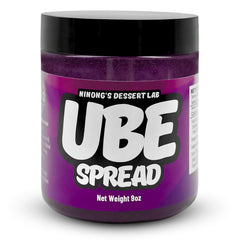 Ninong’s Dessert Lab jar front label showing ube spread, clear product benefit