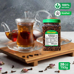 Mulled drink with Nirwana whole cloves infusing warm spice and aromatic beverage benefit