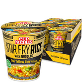 NISSIN cup showing front packaging and product name with shelf-ready convenience