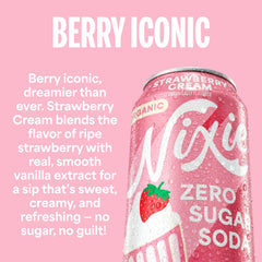 Nixie close-up of strawberry and vanilla elements showing natural ingredients