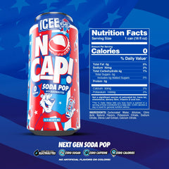 NO CAP! can close-up highlighting vibrant can art and crisp texture
