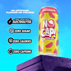 NO CAP! Strawberry Dream can close-up emphasizing natural flavor and bright taste