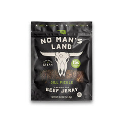 No Man's Land front packaging showing dill pickle flavor and protein boost