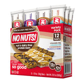 No Nuts! front packaging showing 12-count variety and nut-free badge for safe snacking