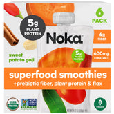 NOKA front packaging showing six pouches and organic badge for trusted convenience