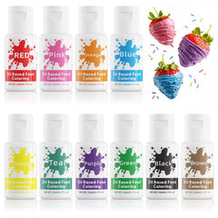 Nomeca front packaging showing ten 20ml bottles and vibrant color range for accurate chocolate color work