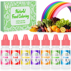 Nomeca front packaging showing seven natural food colors and benefits