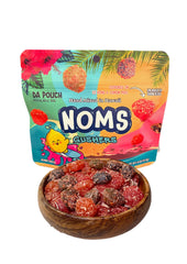 Noms front packaging Da Pouch showing bright tropical design and resealable bag, perfect gift