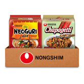 Nongshim front packaging showing both Neoguri and Chapagetti for variety