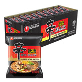 Nongshim Shin Ramyun Black front packaging showing bold branding and product benefit