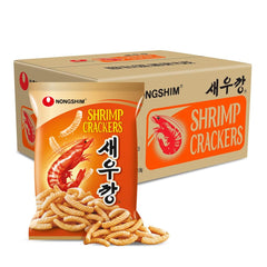 Nongshim front packaging showing bag delivering bold shrimp flavor