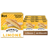 Nonni's front box showing packaging and convenient six-box case