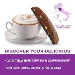 Hand holding an individually wrapped Nonni's biscotti for convenient on-the-go snacking benefit