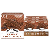 Nonni's front box view showing branding and chocolate biscotti, perfect for gifting