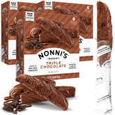 Nonni's front packaging showing three boxes and product branding benefit convenience