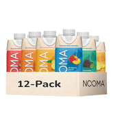 NOOMA front packaging showing variety pack and organic badge for quick recognition