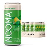 NOOMA front packaging Lemon Lime showing clean ingredients and 120mg caffeine benefit