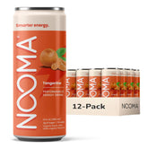 NOOMA tangerine front can showing clean design and low calories benefit