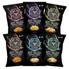 Norse Roots front pack showing six-flavor variety, clear labeling and convenience