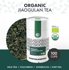 Northlandtea loose leaves close-up showing leaf texture and freshness benefit aroma