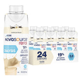 NOVASOURCE Renal Vanilla front packaging showing bottle and calories