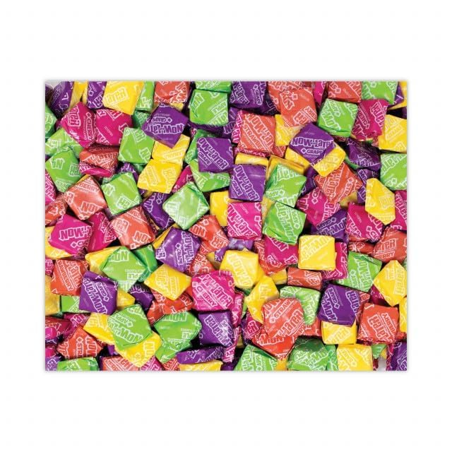 Now and Later front packaging showing colorful mixed fruit variety and pack count benefit