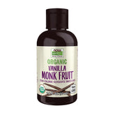 NOW Foods front packaging showing 1.8 oz bottle and organic claims, clear benefit