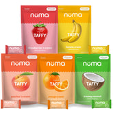 Numa front packaging showing variety pack and convenient benefits