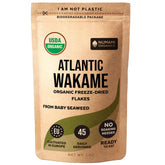 Numami front packaging showing 1oz organic wakame flakes and clear benefits