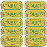 Nuri front can showing label and packaging, highlighting premium presentation