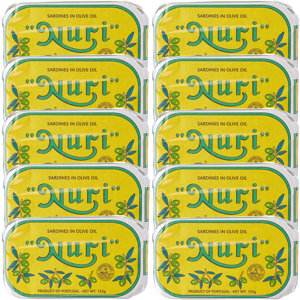 Nuri front packaging showing 10-pack and can label, conveys quality and convenience