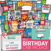 Nut Cravings branded birthday box front showing polished gift packaging and excitement