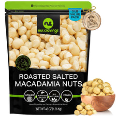 Nut Cravings front packaging 48oz bag shows brand and quantity for bulk snacking