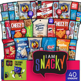 Nut Cravings I AM SNACKY box front view shows premium packaging and gifting appeal