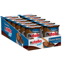 Nutella & GO! front packaging showing snack cups and branding, convenient portability