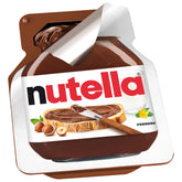 Nutella mini cups front packaging showing brand and quantity benefits