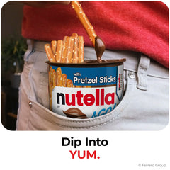 Nutella snack pack in hand showing portable size advantage
