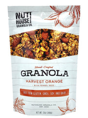 NutHouse! close-up of granola clusters highlighting crunchy texture