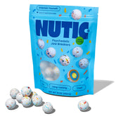 Nutic front packaging of one-pound bulk jawbreakers showing vibrant colors and quantity benefit