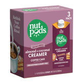 nutpods front packaging showing Coffee Cake creamer and product benefits