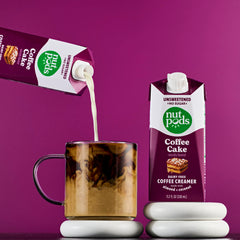 nutpods creamer poured into coffee illustrating smoothness and subtle flavor boost