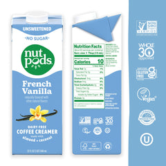 nutpods pouring creamer into coffee with creamy texture and smooth blend benefit