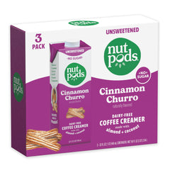 nutpods label and nutrition facts highlighting zero sugar and almond coconut bases