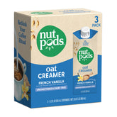 nutpods front packaging showing three-pack, clear product identity and convenience