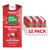 nutpods front packaging showing peppermint mocha creamer and product benefits