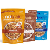 NuTrail front packaging showing three 8 oz variety bags and branding benefit