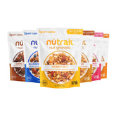 NuTrail front packaging showing variety pack and labels for quick identification and benefit