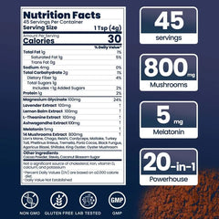 NutraTaste powder close-up texture highlighting creamy cocoa benefit soothing