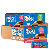 Nutri Grain front packaging showing variety pack and convenience