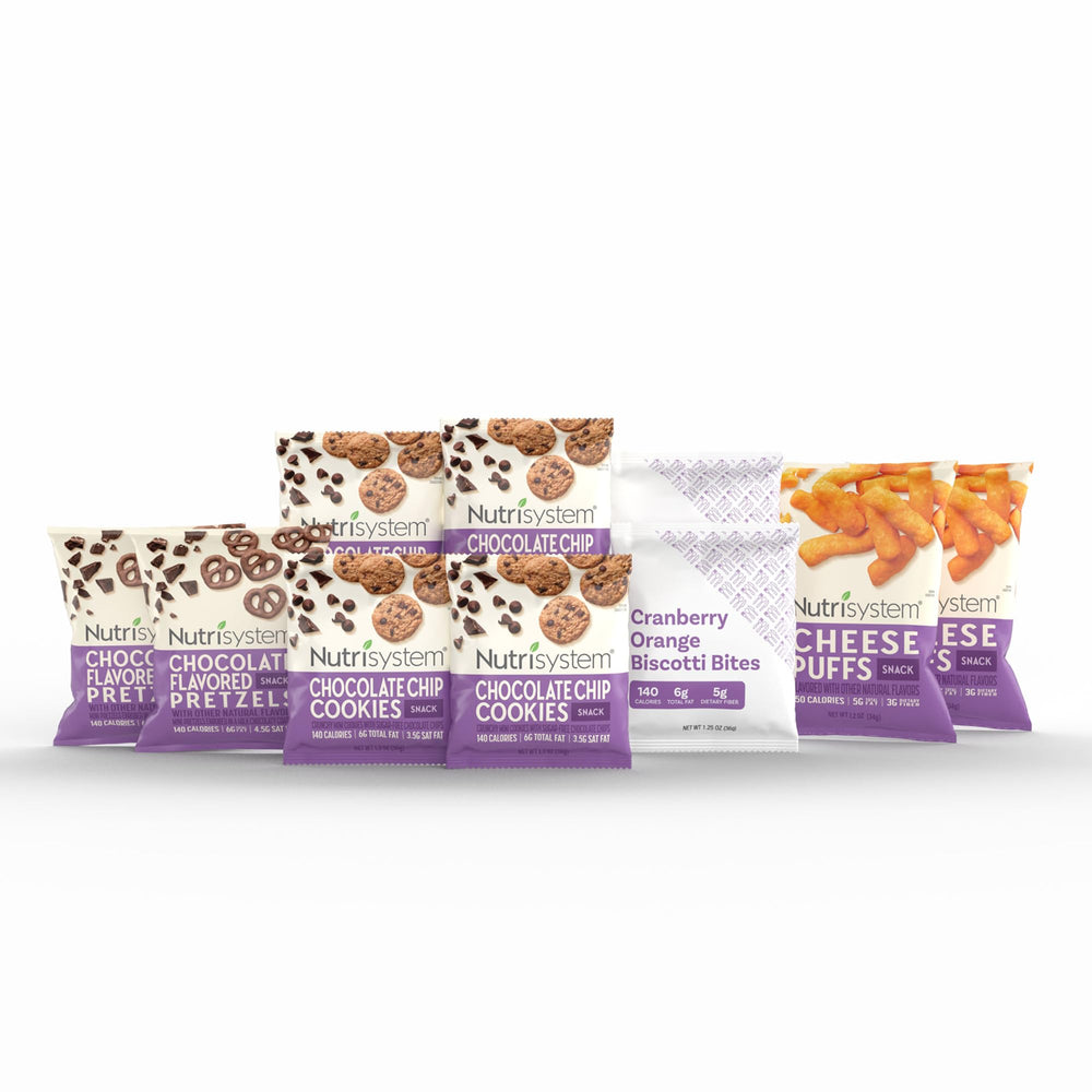 Nutrisystem front packaging showing variety pack and portion-controlled benefit